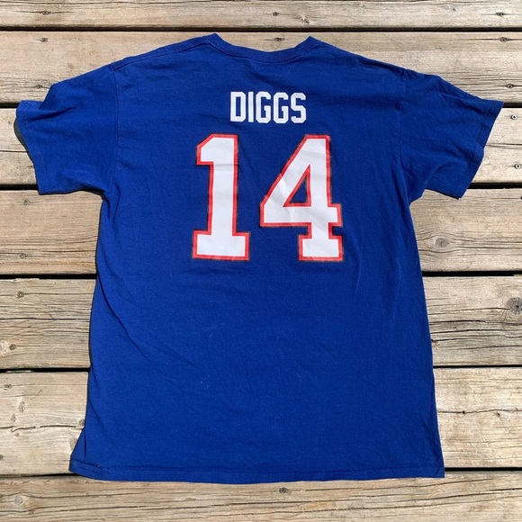 💙 Buffalo Bills #14 Stefon Diggs NFL Team Apparel T-Shirt – Size L - Picture 5 of 7